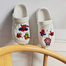Disney Spider-Man Clog Shoe Charms Set, Soft PVC Shoe Buckles, Multiple Marvel Superhero Designs. Soft Rubber Material Flexible, Waterproof And Fade-Resistant, Easy Press Installation, Securely Fits Into Shoe Holes Without Falling Off. Free Mix And Match DIY, Create Personalized Cool Clogs, Christmas, Birthday Gift, Holiday Party. - Multicolor - View 7