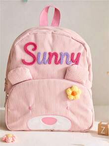 School Bag With Bear Face, Cute Birthday Gift, Back To School Season, Gift For Girls And Boys, Personalized Gift - Multicolor - View 6