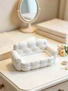 Mini Sofa Jewelry Tray, Watch Jewelry Key Small Accessories Storage Decor, Creative Decor, Sofa Storage Tray, Cute Sofa Decor, Entryway Storage, Decorative Storage, Christmas Gift, Halloween Gift, Saudi Arabia National Day Gift - Multicolor - View 6