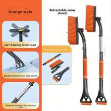 1pc Detachable Multi-Function Car Snow Shovel, Snow Brush, Glass Scraper, Winter Snow And Ice Removal Tool - A - View 3