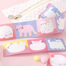 1 cuộn băng keo cắt sẵn có thể viết, series Flat Cat Diary, minh họa mèo phong cách Hàn Quốc tối giản dễ thương, vật liệu trang trí đa năng cho scrapbook, sách collage, album ảnh, nhật ký, viền cảnh, dùng ghi ngày tháng, ghi chú, tin nhắn, ghi chép thời gian, đồ dùng học sinh thiết yếu mùa tựu trường - 1 cuộn - Xem 10