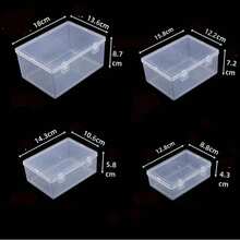 1pc Rectangular Transparent Plastic Fishing Tackle Storage Box, Jewelry Accessories Tool Organizer Box With Flip Lid, Transparent Plastic Box, Suitable For Electronic Components, Hardware Parts, Toy Parts, Suitable For Storing Small Items, Household Goods, Storage Organizer Box - Clear - View 8