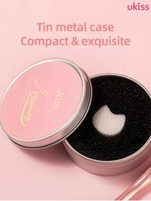 ukiss Makeup Brush Cleansing Sponge Box, Waterless Cleaning, Removes Excess Makeup Powder, High-Density Sponge, Double-Layer Design, Compact With Storage Box - 1 Piece - View 6