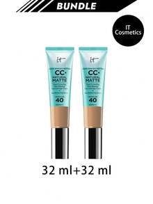 IT Cosmetics [Bundle] CC+ Cream Natural Matte Foundation SPF40 Medium Tan 32 Ml X 2 - Medium Tan - View 1