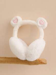 Heart-Shaped Ear Muffs - Super Soft Plush, Foldable, Warm, Comfortable, Cold-Proof, Unisex For Kids, Suitable For Winter Outdoor Activities, Plush Texture Ear Muffs - Multicolor - View 8