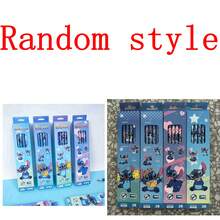 1set The Cure Cartoon Drawing Pencil Gift Box, Light Blue Gradual Change Soft Color Matching, Childlike Cartoon Pattern, Suitable For Daily Writing, Art Hand-Painted, Stationery Gifts For Children. (Stochastic Style) - Multicolor - View 10