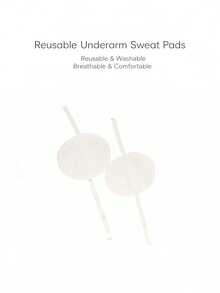 2/1pc Underarm Sweat Shield, Washable Armpit Sweat Absorber Pads With Elastic Strap, Invisible Under Garment, Sweat Protection For Daily Activities, Breathable Fabric Underarm Liner For Women - Underarm Sweat Pads - View 7