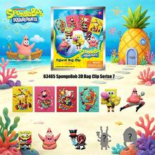 Monogram SpongeBob SquarePants 1pc Official Authorized Blind Box 3D Stereoscopic Character Pendant Hanging Decoration, Including Little Brother, Pluto, Hobo, Ms. Max, Dagbolt, Copper Persephone, Anime Character Keychain, Collector's Backpack Accessory - Multicolor - View 8