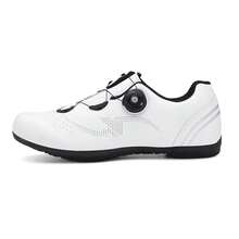 Chaussures de cyclisme de route professionnelles pour hommes, chaussures de route, chaussures de vélo de route, chaussures de sport à semelle plate, chaussures de sport de cyclisme, chaussures de sport professionnelles, chaussures de cyclisme de route - Blanc et noir - Voir 6