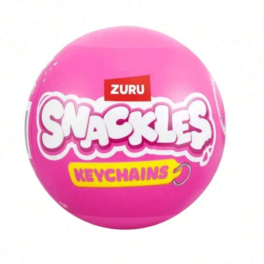 ZURU Snackles Surprise Ball Plush – Kawaii Stuffed Animal Keychain Bag Charm, Random 1 Piece Collectible Gift For Girls & Fans - Multicolor - View 1
