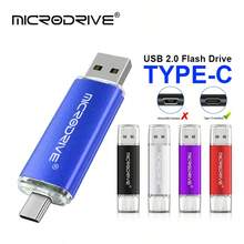 Microdrive 2 In 1 USB2.0 Flash Drive, Type-C OTG U Disk, Dual Interface Memory Stick For Type-C Phone & PC, File Photo Storage 128GB 64GB - View 1
