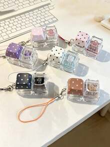 1pc Non-Glowing Colorful Star Pattern Keycap Keychain, Designed For Mechanical Keyboards, Single Keycap Pendant, Detachable Keycap, Compatible With Various Mechanical Keyboards, Perfect For Bags And Backpacks, Ideal Gift For Keyboard Enthusiasts (Random Color And Style) - Multicolor - View 2