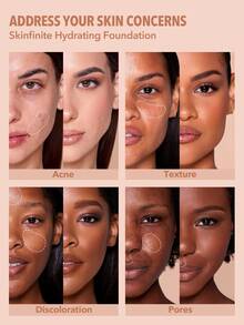 SHEGLAM [2 st] Skinfinite återfuktande foundation och Like Magic återfuktande concealer, set - Acorn - Visa 4