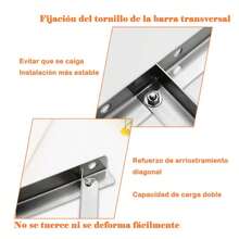 Wall Mount Bracket For 1-2 Ton Mini Split Air Conditioner, Stainless Steel, 180 Kg Capacity, Condenser Base With Installation Kit - Silver - View 2