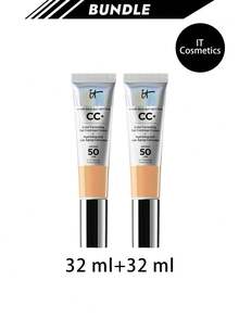 IT Cosmetics [حزمة] كريم CC+ أساس تغطية كاملة SPF50 لون برونزي محايد 32 مل * 2 - محايد و - مشاهدة 1