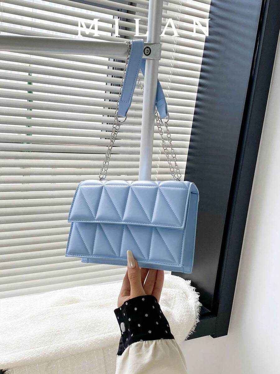 Women's Embossed Chain Shoulder Bag