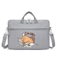Cute Cat Print Laptop Bag With OK Lettering, Fashionable Laptop Bag With Shoulder And Hand Carry Dual Use, Multiple Colors Available, Suitable For Campus, Office, Commuting, Unisex, All Season, Can Be Carried By Hand Or On Shoulder - Laptop Bag - View 15