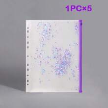 7pcs Multi-Color Thickened A4 File Bags, Transparent Plastic Waterproof Folder Bags, Large-Capacity Data Storage Bags, Contract Bags, Business Office Supplies, Student Test Papers, Stationery, Official Documents And Files Back To School - Multi-color - View 11