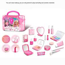 Set Mainan Rias Wajah Simulasi untuk Anak Usia 3+, Perlengkapan Kecantikan Kosmetik Palsu untuk Anak Perempuan, Mainan Bermain Peran Rias Wajah Tiruan, Hadiah Ulang Tahun Ideal untuk Anak Perempuan Kecil - MultiWarna - View 10