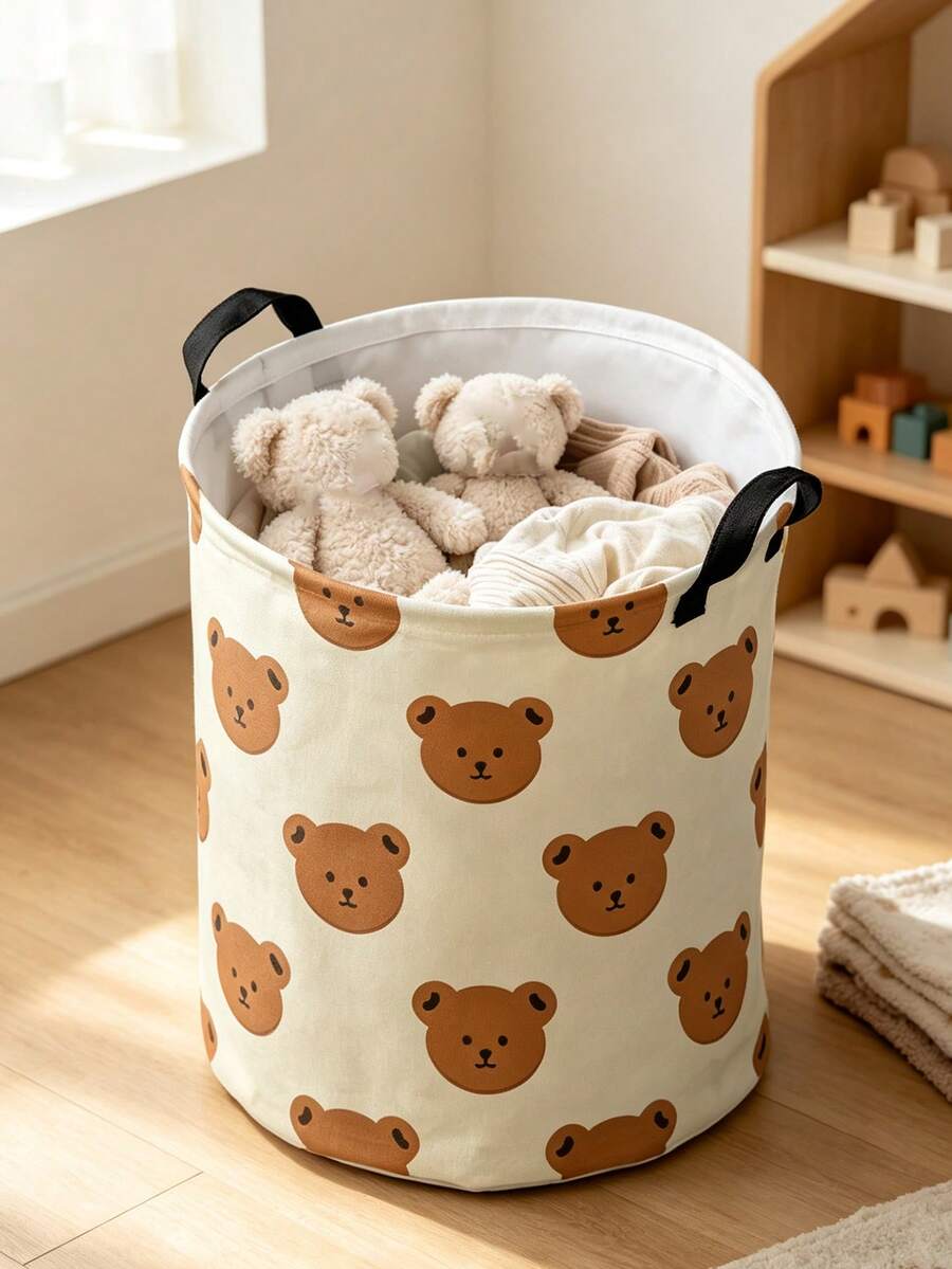 Dirty Laundry Basket Storage Bin, Large Capacity Collapsible Laundry Hamper, Foldable Storage Bucket For Bedroom, Laundry Room, Home Organization, Practical Gift For Her, Halloween And Christmas - Multicolor - View 1