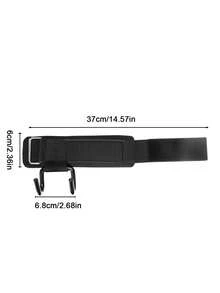 2pcs Adjustable Weightlifting Wrist Straps With Hooks, Reinforced Nylon Black Fitness Wrist Support Bands, Pull-Up Strength Training Wrist Wraps, Gym Equipment Training Protective Gear - A - View 4