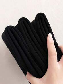 1/3/5/10/15/20 Pairs Women's Thick Solid Color Comfortable Warm Moisture-Wicking Mid-Calf Socks, Suitable For Autumn/Winter - Multicolor - View 3