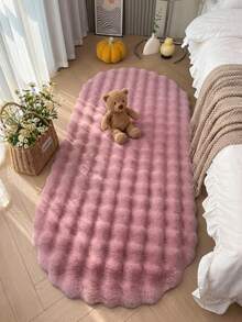 Soft Fluffy Rug Pink Area Rug,For Bedroom,Living Room,Study,Office,Plush Bedroom Rugs,Washable & Non-Slip,Cute Rug,Faux Fur Rug,Living Room Rug,Shaggy Rug,Bedroom Rugs,Bedside Rug,Decorative Rug,Bedroom Decor,Home Decor,Room Decorations - Pink - View 1