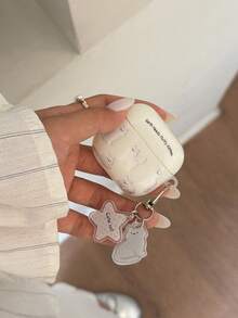 Cute Minimalist Hollow White Cat 5 Protective Case, Compatible With AirPods 4, Apple Pro 3, 2nd Gen Wireless Bluetooth, 3rd Gen, 2nd Gen, Pro, 5th Gen, 4th Gen Earphone Case - White - View 7