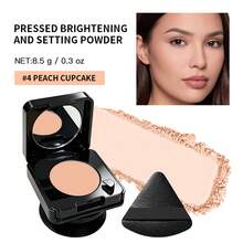 Polvo Compacto Portátil con Soporte para Teléfono, Polvo Facial Mate con Control de Grasa, Espejo Integrado & Mini Borla Triangular para Retoques Fáciles - Multicolor - Ver 11