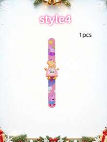 6/12/18pcs Peppa Pig Daddy Pig Rings & Peppa Pig PC Bracelets, Birthday Party Favors For Friends And Classmates, Best Friend Keepsake, Holiday Gift, Party Atmosphere Decor, Perfect Party Decoration, Home Decor - Multicolor - View 9