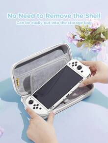 Ayotu Compatible With Switch/Switch OLED/Switch Lite Game Circuit Pattern Game Console Shell And Accessories, Package Includes Protective Case, Storage Bag, Dock Shell, Controller Protective Cover And Other Multiple Styles Of Accessories To Choose From, Autumn Romance, Christmas/Halloween/Easter/Back To School Gift/Birthday Gift/Anniversary Gift. - View 8