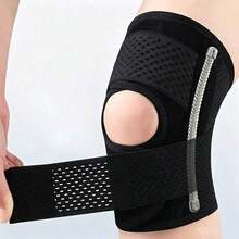 Lightweight Breathable Knee Support, Suitable For Running, Cycling And Hiking, With Adjustable Pressure Support - Black - View 13