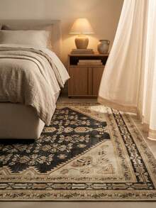 1 Buah Karpet Area Motif Totem Geometris Vintage Warna Beige, Bahan Kasmir Imitasi, Bentuk Persegi Panjang, Pola Bohemian Usang, Dapat Dicuci dengan Mesin, Cocok untuk Ruang Tamu, Kamar Tidur, Dekorasi Rumah Sehari-hari, Dekorasi Rumah Estetis - MultiWarna - View 4