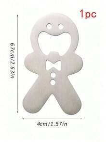 Gingerbread Man Bottle Opener Set - Perfect For Beer, Soda, Kitchen Use And Holiday Decor (New Year Gift), Party Essential, Holiday Design, Fashion Design, Great For Bar Owners - View 6