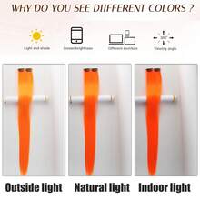 1pc Colorful Highlight Hair Extension Piece For Women, Ear-Loop Design, Long Straight Feather Hair Extensions, Thin Seamless Clip-In Hair Piece - Black - View 6