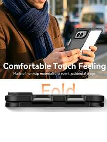 Luxury Armor Two-Layer Protection Phone Case Compatible With IPhone Duo 18 Ultra 18 Fold Box Hard Plastic Shockproof Bumper Back Cover - Black - View 5