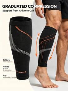 1 Set Compression Arm Sleeve + Calf Sleeve Set, Breathable Sports Elbow And Calf Support Sleeve, Non-Slip Elastic Protective Gear, Suitable For Basketball, Running, Fitness Training, Unisex, Halloween Gift - Multicolor - View 4