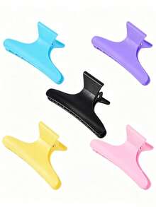 12/3pcs Butterfly Hair Clips, Multi-Functional For Home Salon Daily Wear Styling, Sectioning, Butterfly Hair Clips, Salon-Grade Hair Clips, Suitable For Haircutting, Styling, Sectioning And Dyeing Hair Accessories - Multicolor a - View 4