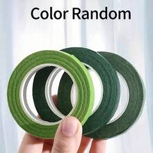 Handmade Floral Glue DIY Green Tape Flower Paper Artificial Flower Plant Wrapping Flower Stem Tape - Light Green [Floral Tape 2/Roll] - View 4