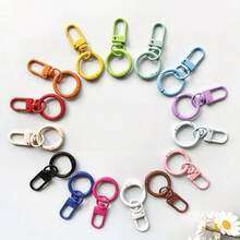 8/20/30pcs Gesper Pintu, Gesper Pegas, Gantungan Kunci, Liontin, Cincin Warna-warni Kreatif, Tas, Aksesoris (Warna Acak) dengan Lapisan Pernis Warna Macaron Baru - Beraneka warna - View 4