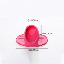 2pcs Silicone Anti-Scald Finger Grips, Heat-Resistant Mini Pot Holders, Non-Slip Oven Mitts, Kitchen Baking Cooking Microwave Tools - Multicolor - View 4