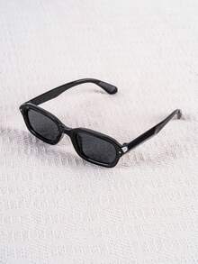 1 Pair Thick Square Frame Women's Fashion Glasses, Casual Personalized Minimalist Daily Outfit - Multicolor - View 5