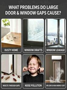 Window Windproof Sealing Tape, No Residue, Waterproof And Windproof For Glass Door And Window Cracks, Winter Special Offer Cold-Proof And Warm-Keeping Film Tape, Plastic Steel Typhoon-Proof And Leak-Proof Sealing Window Tape - Multicolor - View 8