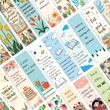 30pcs Reading Theme Series Creative Bookmarks Student Stationery Reading Annotation Cards Suitable For Reading - One Size Fits All - View 2