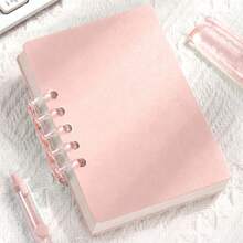 2/3pcs Random Color A7 Spiral Notebook, Coil Loose Leaf Memo Pad, Detachable Coil Pocket Diary, 80 Sheets Inner Pages, Minimalist Design, Suitable For Office, School, Travel And Holiday Gifts - Multicolor - View 9