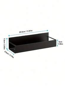 Aemoka 1/2pcs Magnetic Side Storage Rack, Suitable For Refrigerator And Washing Machine - No Drilling Installation, Fashionable Black Metal Surface, Wall-Mounted Spice Rack, Great For Storing Laundry Supplies - Multiple Styles and Colors - View 18