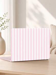 Pink & White Striped Hard Shell Protective Case, Compatible With MacBook, Compatible With MacBook Neo Air And Pro Models - View 8