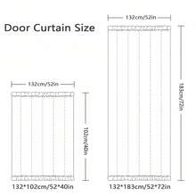 1 Buah Tirai Pendek Semi-Transparan Bergaya Prancis Warna Krem Bahan Linen Imitasi, Tirai Pintu Pendek Pelindung Privasi untuk Dapur, Kamar Tidur, Ruang Tamu, Desain Kantong Batang, Mudah Digantung - 1PC - View 3