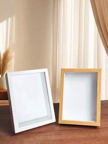 إطار صور ثلاثي الأبعاد مجوف من الخشب الصلب، صندوق ظل متحف صغير DIY، إطار عرض ثلاثي الأبعاد مع سطح أكريليك مصقول مقاوم للغبار، مناسب للزهور المجففة وصور الفن DIY والمناسبات الخاصة، ديكور المنزل والمكتب، مزيج الصور والزهور، إطار الصور، عرض ديكوري - متعدد الألوان - مشاهدة 3