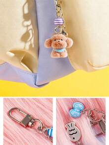Deli BG516 Cute Plush Pendant Backpack Phone Charm - Multicolor - View 4